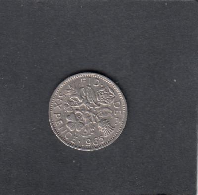 Beschrijving: 6 Pence  ELIZABETH II  